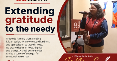 Extending gratitude to the needy by Riddhima Sen