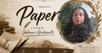 “Paper” — A Thought-Provoking Poem by Jahnavi Gadepalli