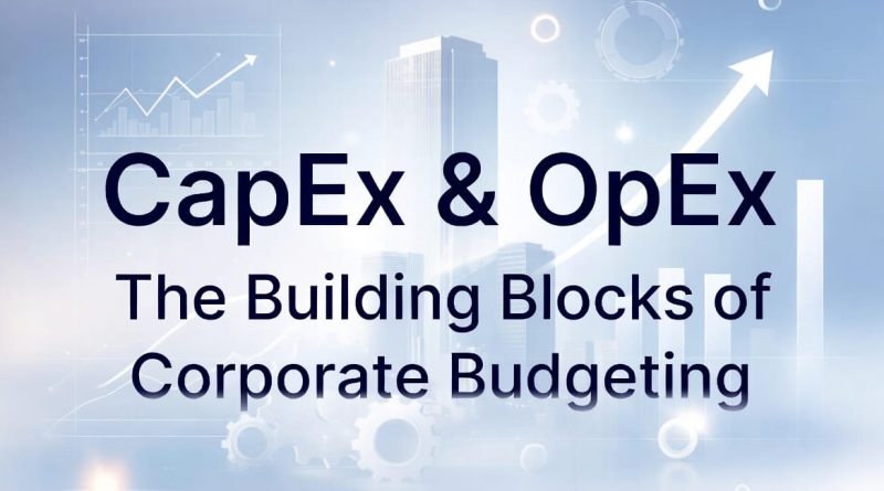 CapEx & OpEx : The Building Blocks of Corporate Budgeting