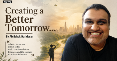 Creating a Better Tomorrow… By Abhishek Haridasan