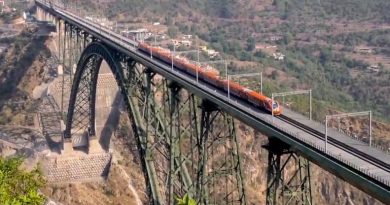 Vande Bharat Reaches 100 kmph on the Chenab Bridge