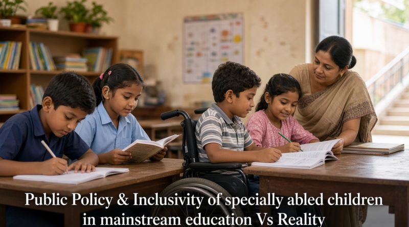 Public Policy & Inclusivity of specially abled children in mainstream education Vs Reality – Tulika Majumder
