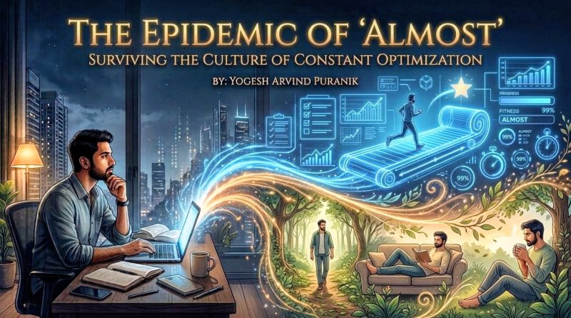 The Epidemic of ‘Almost’: Surviving the Culture of Constant Optimization By: Yogesh Arvind Puranik